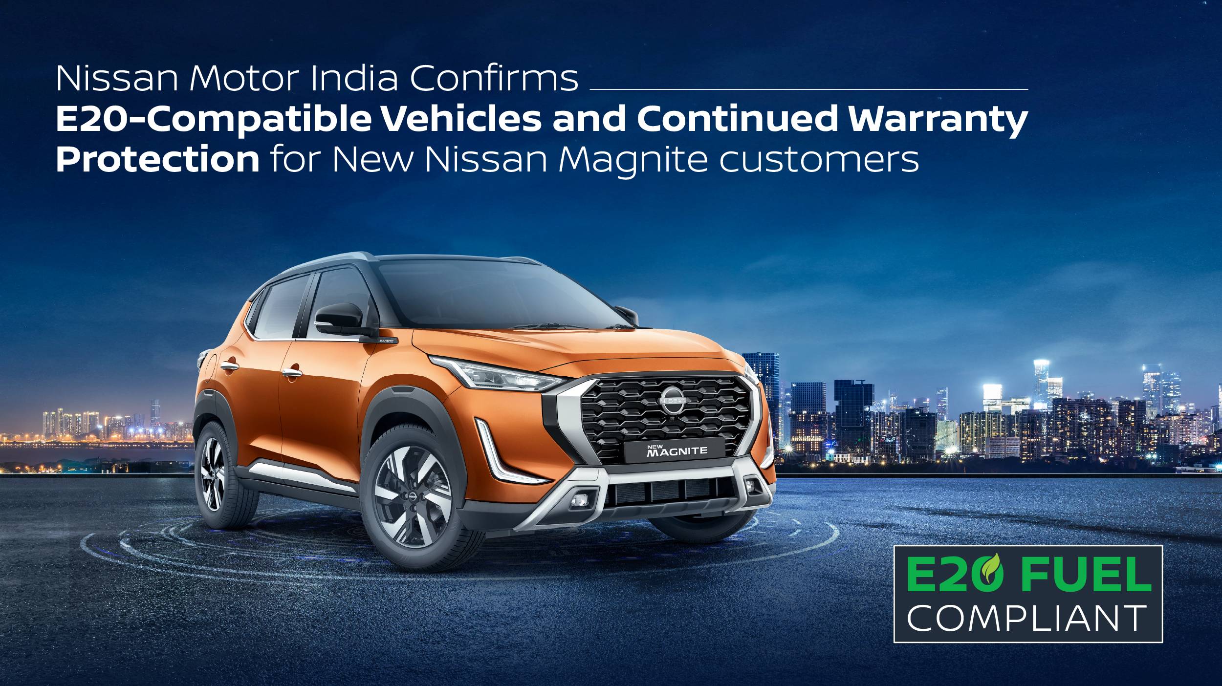 Nissan Magnite Confirmed E20-Compatible, Warranty Intact